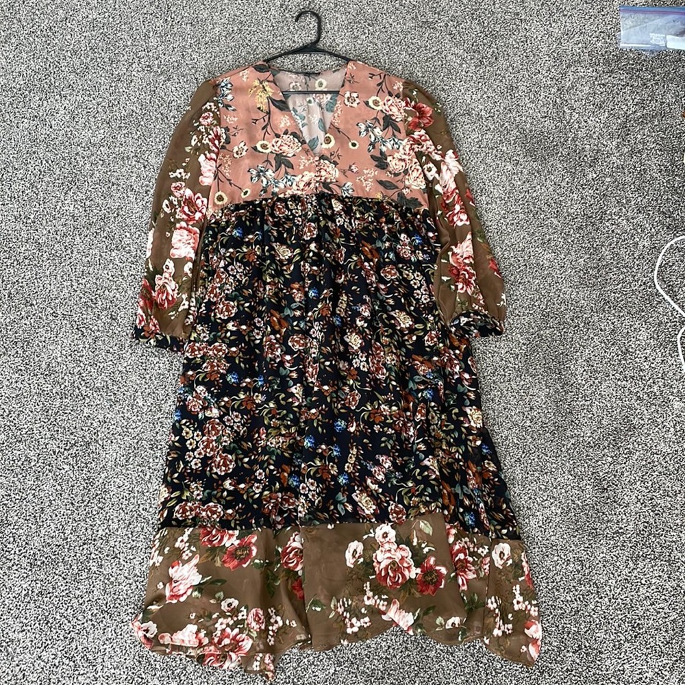 Called to Surf Floral Midi Dress